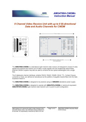 AMG AMG4788A-CWDMn Instruction Manual