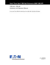 Eaton Power Xpert 9395P-1000/1000 Installation And Operation Manual