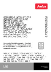 Amica WFG 715 DB Operating Instructions Manual