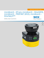 SICK microScan3-PROFINET (M12) Mounting Instructions