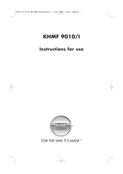 KitchenAid KHMF 9010/I Instructions For Use Manual