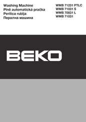 Beko WMB 71031 Manual