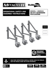 MetalTech BuildMan I-BMSO4 Operational Safety And Assembly Instructions