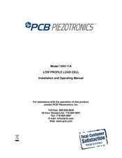 PCB Piezotronics 1203-11A Installation And Operating Manual