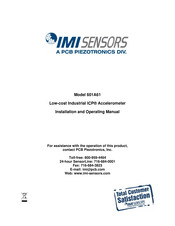 PCB Piezotronics IMI SENSORS ICP 601A61 Installation And Operating Manual