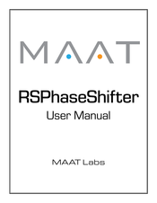 Maat RSPhaseShifter User Manual