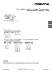 Panasonic S-140MH1H5 Operating Instructions Manual