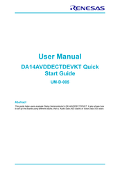 Renesas DA14AVDDECTDEVKT User Manual