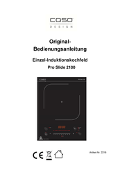 CASO DESIGN Pro Slide 2100 Original Operating Manual