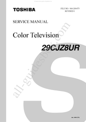 Toshiba 29CJZ8UR Service Manual