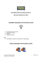 Technogym RECLINE PERSONAL D9673 Installation Manual