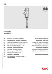 Franke F5LT1016 Installation And Operating Instructions Manual