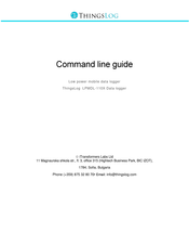 ThingsLog LPMDL-110X Command Manual