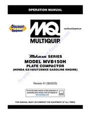 MQ Multiquip MVB150H Operation Manual