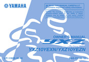 Yamaha YXZ 1000R SS 2022 Owner's Manual