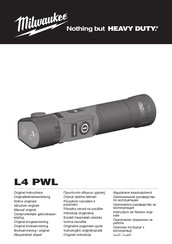 Milwaukee L4 PWL-201 Original Instructions Manual