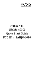 Nubia 4010 Quick Start Manual
