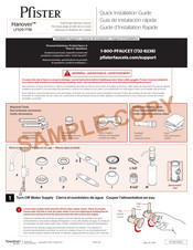 Spectrum Brands Pfister Hanover LF-529-7TMS Quick Installation Manual