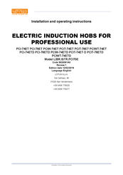 Lotus PCIW-74ETD Installation And Operating Instructions Manual