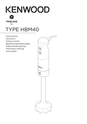 Kenwood Triblade XL HBM40.002WH Instructions Manual