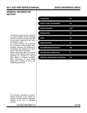 Subaru JULY BRZ 2013 Service Manual