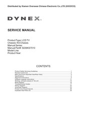 Dynex 9226KS7010 Service Manual