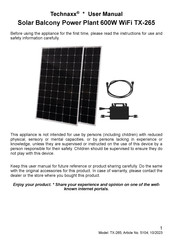 Technaxx TX-265 User Manual