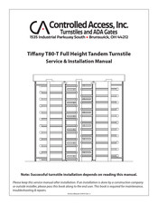 Controlled Access Tiffany T80-T Service & Installation Manual