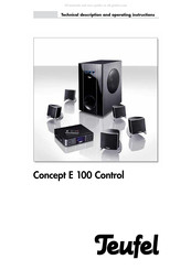 Teufel Concept E 200 Control Technical Description And Operating Instructions