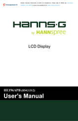 HANNspree HANNS.G HE196APB User Manual