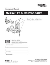 Lincoln Electric MAXsa 22 Operator's Manual