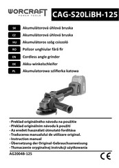 Worcraft CAG-S20LiBH Instruction Manual