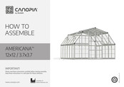 Palram CANOPIA AMERICANA 12x12 / 3.7x3.7 How To Assemble
