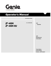 Terex Genie Z-40N RJ Operator's Manual