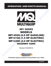 MULTIQUIP MP1 Series Operation And Parts Manual