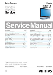 Philips ML1.2U LA Service Manual