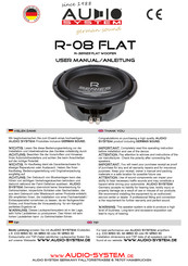 Audio System R-08 FLAT User Manual
