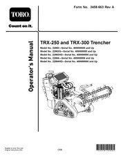 Toro TRX-250 Operator's Manual