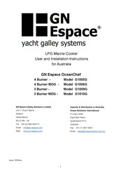 GN Espace OceanChef G1006G User And Installation Instructions Manual