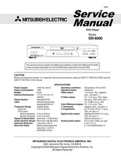 Mitsubishi Electric DD-6000 Service Manual