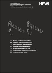 Hewi 900.50.14340 Installation And Operating Instructions Manual