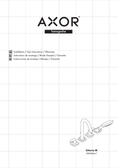 Hans Grohe AXOR Citterio M 34444 1 Series Installation/User Instructions/Warranty