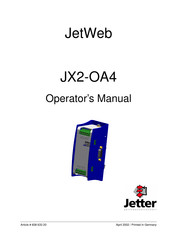 Jetter JetWeb JX2-OA4 Operator's Manual