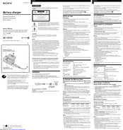 Sony BC-VM 50 Operating Instructions