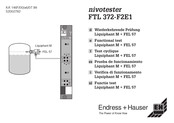 Endress+Hauser nivotester FTL 372-F2E1 Manual