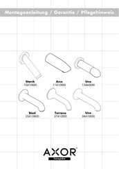 Hans Grohe AXOR Uno 38410 Series Manual