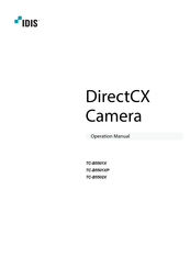 Idis DirectCX TC-B5502X Operation Manual