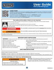 Whirlpool MSB26C6MDM02 User Manual