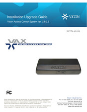 Vicon XX274-40-04 Manual