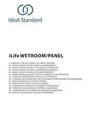 Ideal-Standard iLife T4870EO Manual For Use, Installation And Maintenance